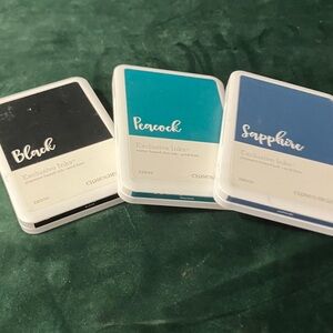 Close to My Heart Ink Pads - Black, Peacock, Sapphire